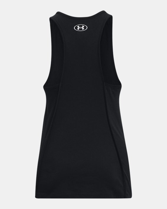Women's UA Softball Wordmark Bar Tank, Black, pdpMainDesktop image number 5